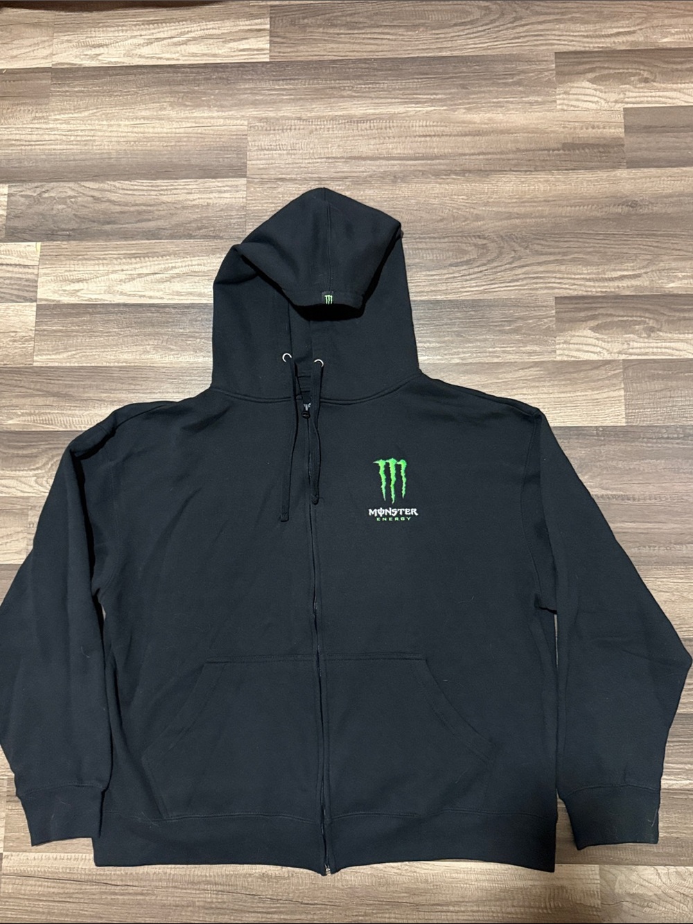 Y2k Monster Energy Zip Up Hoodie Sweatshirt